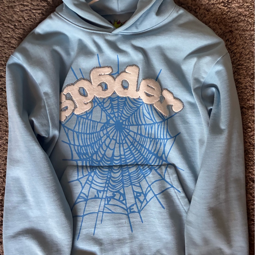 Spider Blue Hoodie for Men